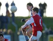 8 January 2005; Bernard Brogan, Dublin, in action against Jamie Carr, Louth. O'Byrne Cup, Quarter-Final, Louth v Dublin, O'Rahilly Park, Drogheda, Co. Louth. Picture credit; Ray McManus / SPORTSFILE