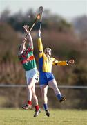 8 January 2005; Cian O'Brien, Roscommon, in action against Paul Broderick, Mayo. Knock airport.com Hurling League, Roscommon v Mayo, Mulherrin Park,Feurity, Co. Roscommon. Picture credit; Pat Murphy / SPORTSFILE