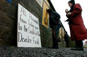 9 January 2005; GAA supporters purchase their tickets with all proceeds going to the Asian Disater Fund.  O'Byrne Cup, Quarter-Final, Longford v Westmeath, Pearse Park, Longford. Picture credit; David Maher / SPORTSFILE