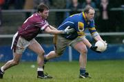9 January 2005; Niall Sheridan, Longford, in action against David Mitchell, Westmeath. O'Byrne Cup, Quarter-Final, Longford v Westmeath, Pearse Park, Longford. Picture credit; David Maher / SPORTSFILE