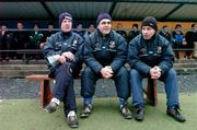 9 January 2005; Newly appointed Longford manager Luke Dempsey, centre, alongside his selectors Declan Rowley, left and Eugene McCormack. O'Byrne Cup, Quarter-Final, Longford v Westmeath, Pearse Park, Longford. Picture credit; David Maher / SPORTSFILE