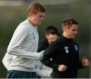 13 November 2013; Republic of Ireland's James McClean during squad training ahead of their Three International Friendly match against Latvia on Friday. Republic of Ireland Squad Training, Gannon Park, Malahide, Co. Dublin. Picture credit: David Maher / SPORTSFILE
