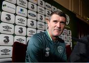 13 November 2013; Republic of Ireland assistant manager Roy Keane during a press conference ahead of their Three International Friendly match against Latvia on Friday. Republic of Ireland Press Conference, Grand Hotel, Malahide, Co. Dublin. Picture credit: David Maher / SPORTSFILE