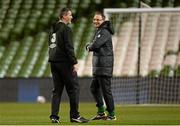 14 November 2013; Republic of Ireland manager Martin O'Neill, right, and assistant manager Roy Keane during squad training ahead of their Three International Friendly match against Latvia on Friday. Republic of Ireland Squad Training, Aviva Stadium, Lansdowne Road, Dublin. Picture credit: Matt Browne / SPORTSFILE