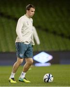 14 November 2013; Republic of Ireland's Seamus Coleman during squad training ahead of their Three International Friendly match against Latvia on Friday. Republic of Ireland Squad Training, Aviva Stadium, Lansdowne Road, Dublin. Picture credit: Matt Browne / SPORTSFILE