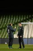 14 November 2013; Republic of Ireland manager Martin O'Neill, left, and assistant manager Roy Keane during squad training ahead of their Three International Friendly match against Latvia on Friday. Republic of Ireland Squad Training, Aviva Stadium, Lansdowne Road, Dublin. Picture credit: Matt Browne / SPORTSFILE