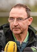 16 November 2013; Republic of Ireland manager Martin O'Neill during a management update ahead of their friendly international match against Poland on Tuesday. Republic of Ireland Management Update, Gannon Park, Malahide, Co. Dublin. Photo by Sportsfile