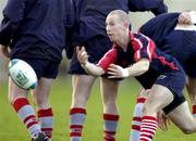 11 January 2005; Peter Stringer in action during Munster Rugby squad training. Thomond Park, Limerick. Picture credit; Matt Browne / SPORTSFILE