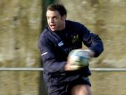 11 January 2005; Rob Henderson in action during Munster Rugby squad training. Thomond Park, Limerick. Picture credit; Matt Browne / SPORTSFILE