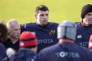 11 January 2005; Denis Leamy, center, pictured with Peter Stringer,left, and Alan Quinlan during Munster Rugby squad training. Thomond Park, Limerick. Picture credit; Matt Browne / SPORTSFILE