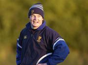 12 January 2005; Brian O'Driscoll in jovial mood during Leinster Rugby squad training. Old Belvedere, Anglesea Road, Dublin. Picture credit; Matt Browne / SPORTSFILE