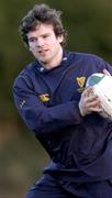 12 January 2005; Gordon D'Arcy in action during Leinster Rugby squad training. Old Belvedere, Anglesea Road, Dublin. Picture credit; Matt Browne / SPORTSFILE