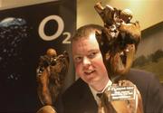 13 January 2005;  Brian McElhinney 'Men's Amateur of the Year' pictured at the O2 Golf Writers of Ireland awards dinner. Elm Park Golf Club, Dublin. Picture credit; Matt Browne / SPORTSFILE
