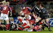 8 January 2005; Paul O'Connell, Munster, attempts to go forward with possession against Neath-Swansea Ospreys. Heineken European Cup 2004-2005, Round 5, Pool 4, Munster v Neath-Swansea Ospreys, Thomond Park, Limerick. Picture credit; Brendan Moran / SPORTSFILE