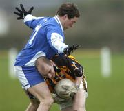 9 January 2005; Alan Murphy, Kilkenny, in action against Chris Conway, Laois. O'Byrne Cup, Quarter-Final, Kilkenny v Laois, Pairc Lachtain, Freshford, Co. Kilkenny. Picture credit; Matt Browne / SPORTSFILE