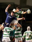 15 January 2005; Enrico Pavanello, Benetton Treviso, wins possession in the lineout against Malcolm O'Kelly, Leinster. Heineken European Cup 2004-2005, Round 6, Pool 2, Leinster v Benetton Treviso, Lansdowne Road, Dublin. Picture credit; Matt Browne / SPORTSFILE