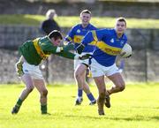 16 January 2005; Fergal O'Callaghan, Tipperary, in action against Stephen O'Sullivan, Kerry. McGrath Cup, Tipperary v Kerry, Clonmel sports field, Clonmel, Co. Tipperary. Picture credit; Ray McManus / SPORTSFILE
