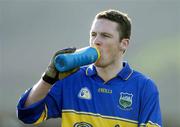 16 January 2005; Declan Browne, Tipperary, takes a drink during the game. McGrath Cup, Tipperary v Kerry, Clonmel sports field, Clonmel, Co. Tipperary. Picture credit; Ray McManus / SPORTSFILE