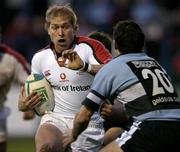 16 January 2005; Reece Spee, Ulster, in action against Dean Dewdney, Cardiff Blues. Heineken European Cup 2004-2005, Round 6, Pool 6, Cardiff Blues v Ulster, Cardiff Arms Park, Cardiff, Wales. Picture credit; Brian Lawless / SPORTSFILE