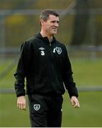 17 November 2013; Republic of Ireland assistant manager Roy Keane during squad training ahead of their friendly international match against Poland on Tuesday. Republic of Ireland Squad Training, Gannon Park, Malahide, Co. Dublin. Picture credit: David Maher / SPORTSFILE