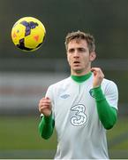 17 November 2013; Republic of Ireland's Kevin Doyle during squad training ahead of their friendly international match against Poland on Tuesday. Republic of Ireland Squad Training, Gannon Park, Malahide, Co. Dublin. Picture credit: David Maher / SPORTSFILE