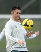 17 November 2013; Republic of Ireland's Robbie Keane during squad training ahead of their friendly international match against Poland on Tuesday. Republic of Ireland Squad Training, Gannon Park, Malahide, Co. Dublin. Picture credit: David Maher / SPORTSFILE