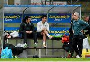 17 November 2013; Republic of Ireland's Joey O'Brien, left, and Sean St.Ledger sit out squad training ahead of their friendly international match against Poland on Tuesday. Republic of Ireland Squad Training, Gannon Park, Malahide, Co. Dublin. Picture credit: David Maher / SPORTSFILE