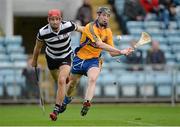 17 November 2013; Alan Mulready, Sixmilebridge, scores his side's first goal despite the best efforts of Patrick O'Mahony, Midleton. AIB Munster Senior Club Hurling Championship, Semi-Final, Midleton, Cork v Sixmilebridge, Clare. Páirc Ui Chaoimh, Cork. Picture credit: Brendan Moran / SPORTSFILE