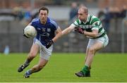 17 November 2013; Conor McGrath, Cratloe, in action against Shane Briggs, Ballinacourty. AIB Munster Senior Club Football Championship, Semi-Final, Cratloe, Clare v Ballinacourty, Waterford. Cusack Park, Ennis, Co. Clare. Picture credit: Diarmuid Greene / SPORTSFILE