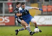 17 November 2013; Daniel McKinless, Ballinderry Shamrocks, in action against Niall Branagan, Kilcoo Owen Roes. AIB Ulster Senior Club Football Championship, Semi-Final, Ballinderry Shamrocks, Derry v Kilcoo Owen Roes, Down. Athletic Grounds, Armagh. Photo by Sportsfile