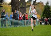 17 November 2013; Fionnuala Britton, Kilcoole A.C, Co. Wicklow, competing in the 2013 Woodie’s DIY Inter County & Juvenile Even Age Cross Country Championships of Ireland. Santry Demesne, Santry, Co. Dublin. Picture credit: Ramsey Cardy / SPORTSFILE