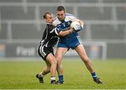 17 November 2013; James Conway, Ballinderry Shamrocks, in action against Gerard McEvoy, Kilcoo Owen Roes. AIB Ulster Senior Club Football Championship, Semi-Final, Ballinderry Shamrocks, Derry v Kilcoo Owen Roes, Down. Athletic Grounds, Armagh. Photo by Sportsfile