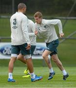 17 November 2013; Republic of Ireland's James McClean during squad training ahead of their friendly international match against Poland on Tuesday. Republic of Ireland Squad Training, Gannon Park, Malahide, Co. Dublin. Picture credit: David Maher / SPORTSFILE