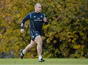 18 November 2013; Leinster's Richardt Strauss during squad training ahead of their Celtic League 2013/14, Round 8, game against Benetton Treviso on Sunday. Leinster Rugby Squad Training & Press Briefing, Rosemount, UCD, Belfield, Dublin. Picture credit: Stephen McCarthy / SPORTSFILE