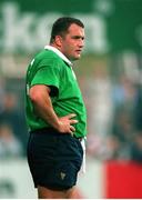 25 September1998; Angus McKeen, Leinster. European Rugby Cup, Leinster v Stade Francais, Donnybrook, Dublin. Picture credit: Brendan Moran / SPORTSFILE