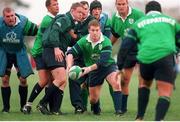12 November 1998; Ireland's Ciaran Scally in action during squad training. Ireland Rugby Squad Training, Stradbrook Road, Blackrock, Dublin. Picture credit: Matt Browne / SPORTSFILE