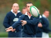 27 October 1998: Ireland's Conor O'Shea in action during squad training. Ireland Rugby Squad Training, King's Hospital Rugby Ground, Dublin. Picture credit: Matt Browne / SPORTSFILE