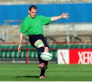 13 November 1998; Ireland's Eric Elwood in action during squad training. Ireland Rugby Squad Training, Lansdowne Road, Dublin. Picture credit: Aoife Rice / SPORTSFILE