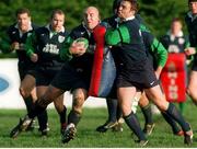 24 November 1998; Ireland's Keith Wood is tackled by team-mate Rob Henderson, right, during squad training. Ireland Rugby Squad Training, Garda R.F.C., Westmanstown, Lucan, Dublin. Picture credit: Matt Browne / SPORTSFILE