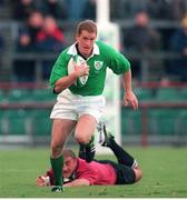 14 November 1998; Pat Duignan, Ireland. Rugby World Cup Qualifier, Ireland v Georgia, Lansdowne Road, Dublin. Picture credit: David Maher / SPORTSFILE