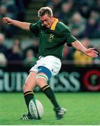 28 November 1998; Percy Montgomery, South Africa. International Rugby Friendly, Ireland v South Africa, Landsdowne Road, Dublin. Picture credit: Brendan Moran / SPORTSFILE