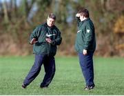 24 November 1998; Ireland head coach Warren Gatland with selector Philip Danaher, right, during squad training. Ireland Rugby Squad Training, Garda R.F.C., Westmanstown, Lucan, Dublin. Picture credit: Aoife Rice / SPORTSFILE