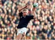 7 February 1998; George Weir, Scotland. Five Nations Rugby Championship, Ireland v Scotland, Lansdowne Road, Dublin. Picture credit: Brendan Moran / SPORTSFILE