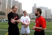 21 January 2005; John Maughan, John Keane, Westmeath and GAA President Sean Kelly during training in advance of the  2004 Vodafone All-Stars Exhibition Game, 2003 Vodafone All-Stars v 2004 Vodafone All-Stars, Hong Kong Football Club, Hong Kong, China. Picture credit; Ray McManus / SPORTSFILE