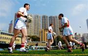 21 January 2005; Fergal Byron, Laois, left, and Brian Dooher, Tyrone, during training in advance of the 2004 Vodafone All-Stars Exhibition Game, 2003 Vodafone All-Stars v 2004 Vodafone All-Stars, Hong Kong Football Club, Hong Kong. Picture credit; Ray McManus / SPORTSFILE