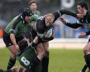 22 January 2005; Tom Shanklin, Cardiff Blues, in action against John O'Sullivan, 8, and Dan McFarland, Connacht. Celtic League 2004-2005, Pool 1, Connacht v Cardiff Blues, Sportsground, Galway. Picture credit; Matt Browne / SPORTSFILE