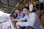 23 January 2005; Mayo players James Nallen and David Heaney at the races on the occasion of The Ireland Trophy. Sin Tin Racecourse, Hong Kong, China. Picture credit; Ray McManus / SPORTSFILE