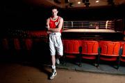 26 January 2005; Irish boxer Andy Lee pictured after a press conference where it was announced his intention to stay in the amateur ranks up to the Olympic Games in Beijing in 2008. National Boxing Stadium, Dublin. Picture credit; David Maher / SPORTSFILE