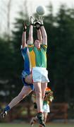 26 January 2005; Jacko Dalton, Carlow IT, in action against Tom Walsh, DIT. Datapac Sigerson Cup, Preliminary Round, DIT v Carlow IT, Ballymun Kickhams, Dublin. Picture credit; Pat Murphy / SPORTSFILE