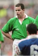 7 March 1998; Andy Ward, Ireland. Five Nations Rugby Championship, France v Ireland, Stade De France, Paris, France. Picture credit: Brendan Moran / SPORTSFILE